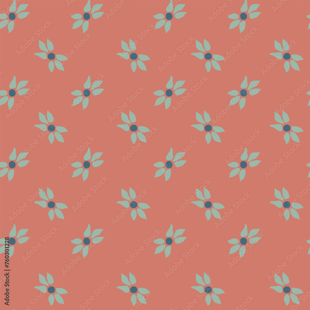 Simple flora leaves composition, background print Simple flora leaves composition, background print