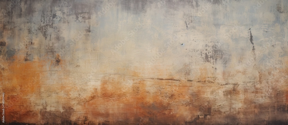 Expressive Abstract Art: Dynamic Brush Strokes Creating Depth and Texture on Brown and Black Background