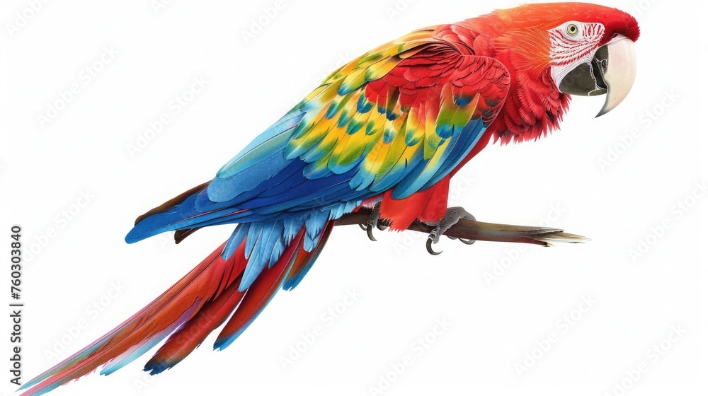 Obraz premium Beautiful colored macaw