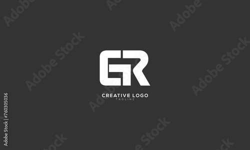 ER GR EGR Abstract initial monogram letter alphabet logo design