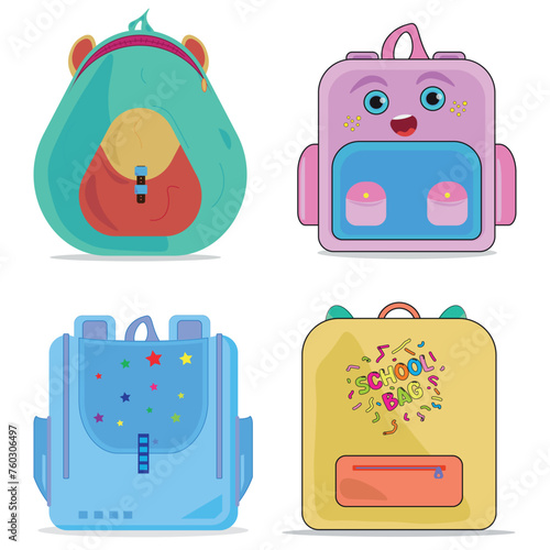 Set of Kids Bag, Back to School