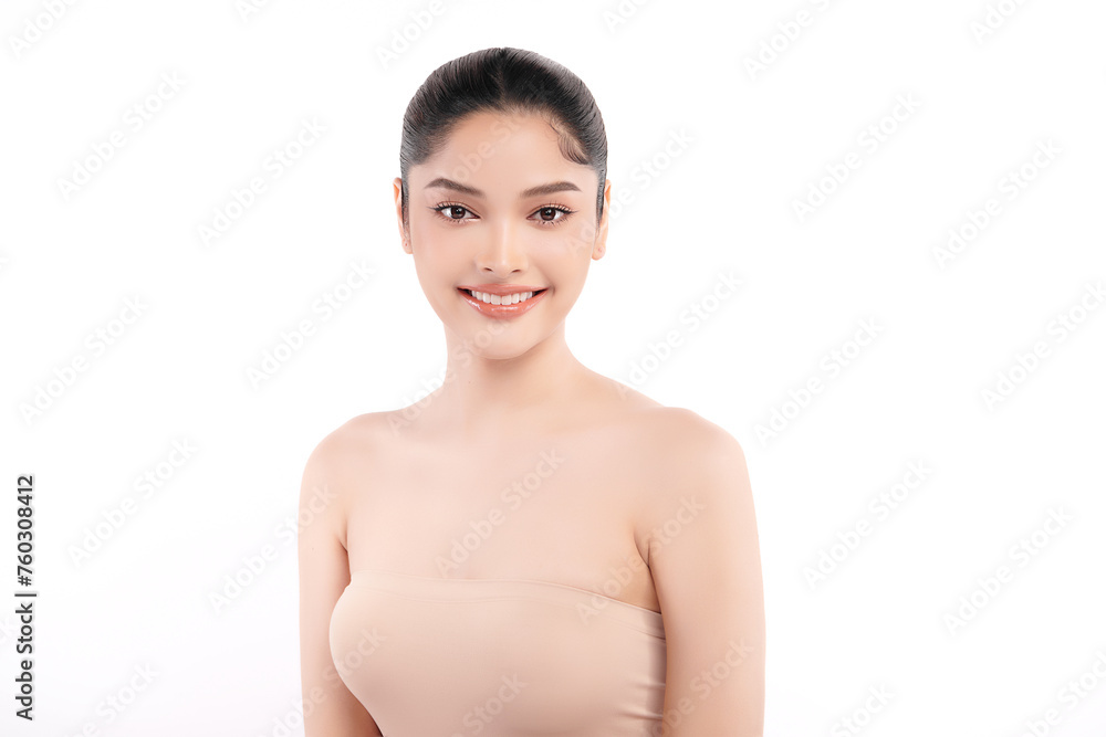 Beautiful young asian woman with clean fresh skin on white background, Face care, Facial treatment, Cosmetology, beauty and spa, Asian women portrait. Beautiful young asian woman with clean fresh skin on white background, Face care, Facial treatment, Cosmetology, beauty and spa, Asian women portrait.
