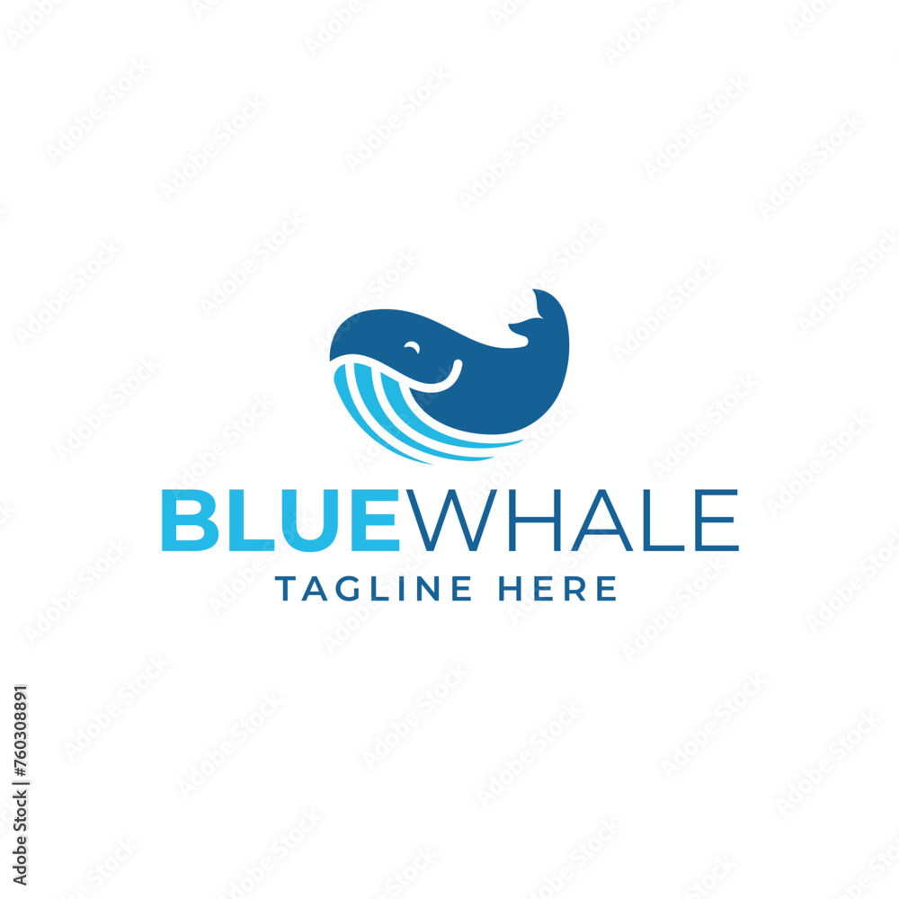blue whale marine life logo design blue whale marine life logo design