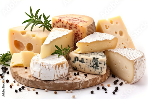 Cheese isolated on white background 