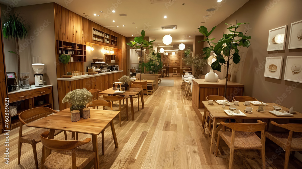 Warm and Inviting Cafe Interior Design