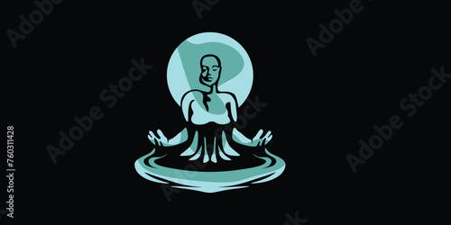 Logo ascetic" likely refers to a minimalist or simple logo design that embodies the principles of asceticism. Asceticism often emphasizes simplicity, restraint, and minimalism, focusing on essentials 