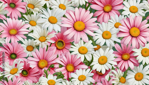 vibrant daisy collection in watercolor style  isolated on a transparent background for design layouts