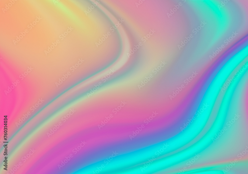 Obraz premium Curve Dynamic Fluid Liquid Wallpaper. Light Pastel Cold Color Colorful Swirl Gradient Mesh. generative AI