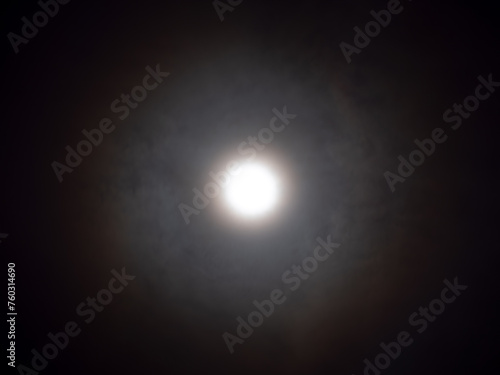 Moon Shining in a Large Radius
