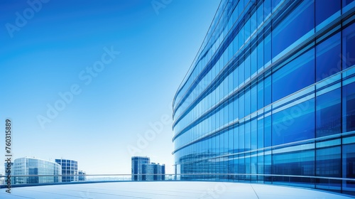 design blue office building illustration glass corporate, urban business, facade windows design blue office building