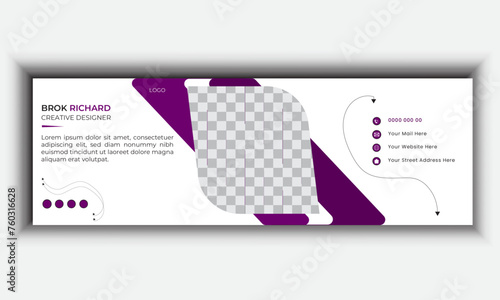 Corporate email signature Template  and Modern Minimal email signature  For   Business.