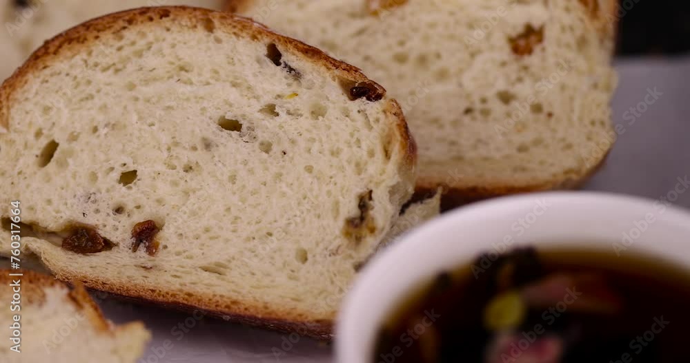 sweet loaf with yellow raisins, soft delicious and sweet bread with added raisins sweet loaf with yellow raisins, soft delicious and sweet bread with added raisins