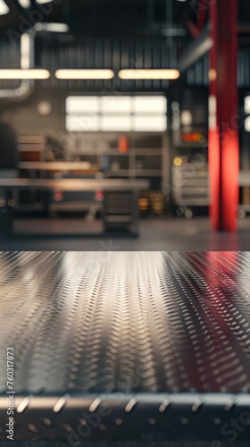 Wallpaper Mural interior of a car factory, blur background with bokeh Torontodigital.ca