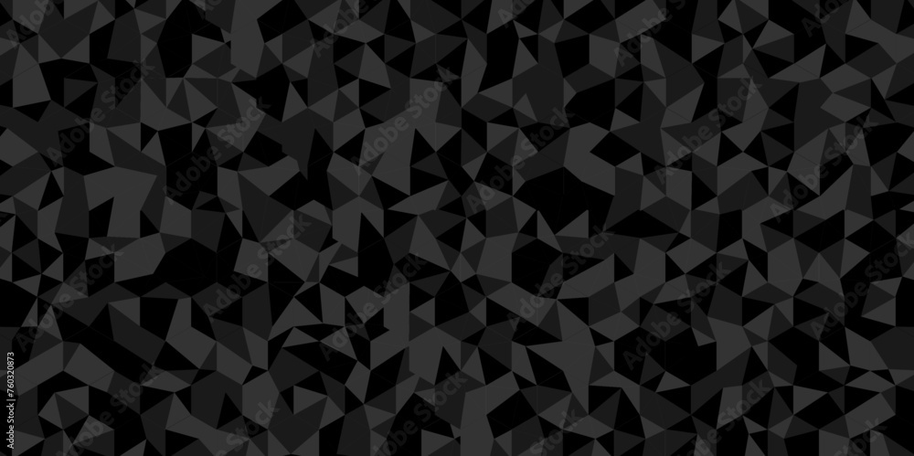 Vector geometric seamless technology gray and black transparent triangle background. Abstract digital grid light pattern black Polygon Mosaic triangle Background, business and corporate background. Vector geometric seamless technology gray and black transparent triangle background. Abstract digital grid light pattern black Polygon Mosaic triangle Background, business and corporate background.
