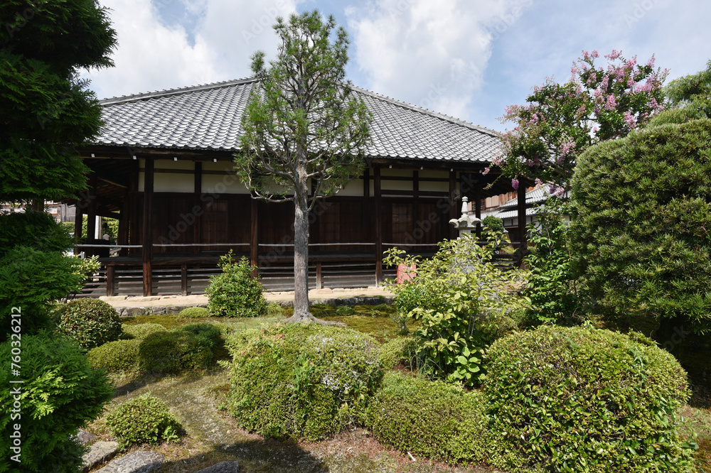 盛安寺 本堂と庭園 滋賀県大津市坂本 盛安寺 本堂と庭園 滋賀県大津市坂本