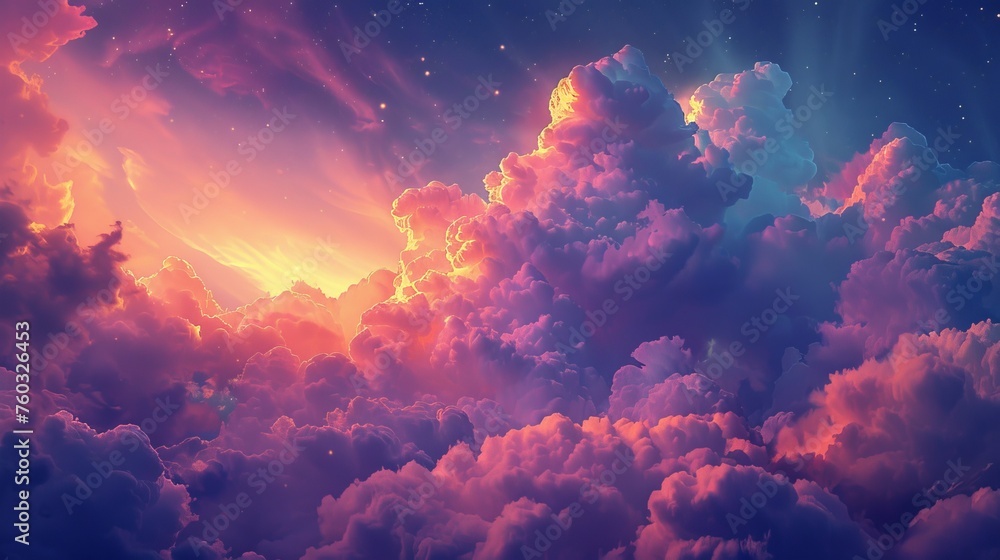 Digital art featuring the most beautiful cloud in the universe