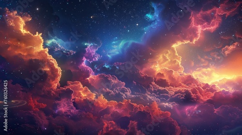 Digital art featuring the most beautiful cloud in the universe