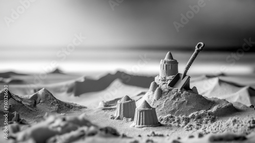 Beachside Sand Castle with Lighthouse View