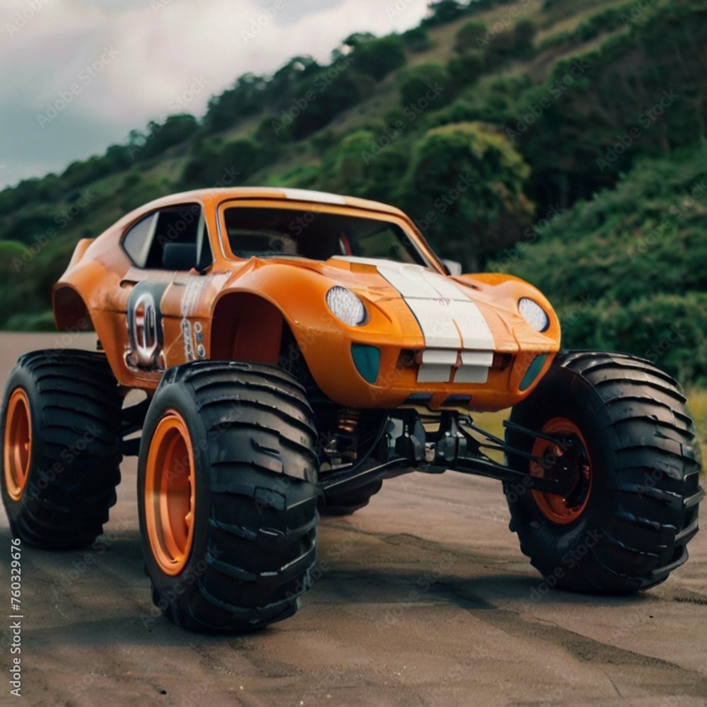 Strong and powerful monster car Strong and powerful monster car