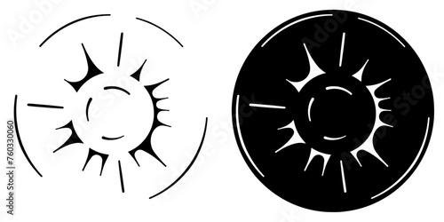 ofvs557 OutlineFilledVectorSign ofvs - cracked glass vector icon . bullet hole sign . isolated transparent . black outline filled version . AI 10 / EPS 10 . g11900