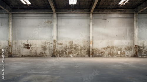 vacant empty warehouse building illustration desolate spacious, industrial vast, eerie barren vacant empty warehouse building