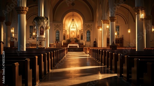 sanctuary catholic church building illustration altar nave  chapel cathedral  priest mass sanctuary catholic church building