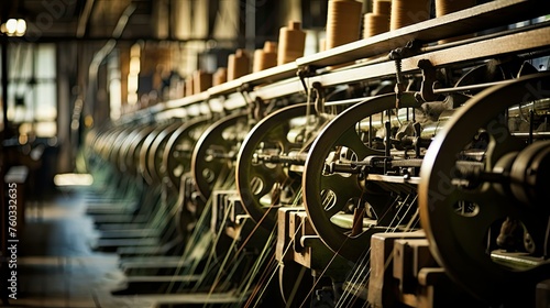 yarn mill textile mill illustration thread silk, wool production, machinery industry yarn mill textile mill