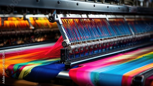spinning machine textile mill illustration weaving fabric, yarn cotton, polyester knitting spinning machine textile mill