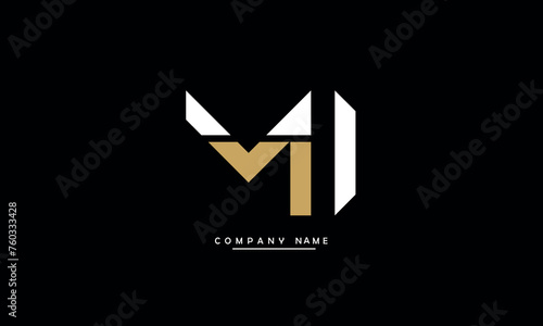 MI, IM, M, I Abstract Letters Logo Monogram