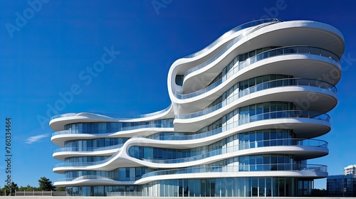 urban contemporary condominium building illustration design architecture, lifestyle cityscape, high rise urban contemporary condominium building