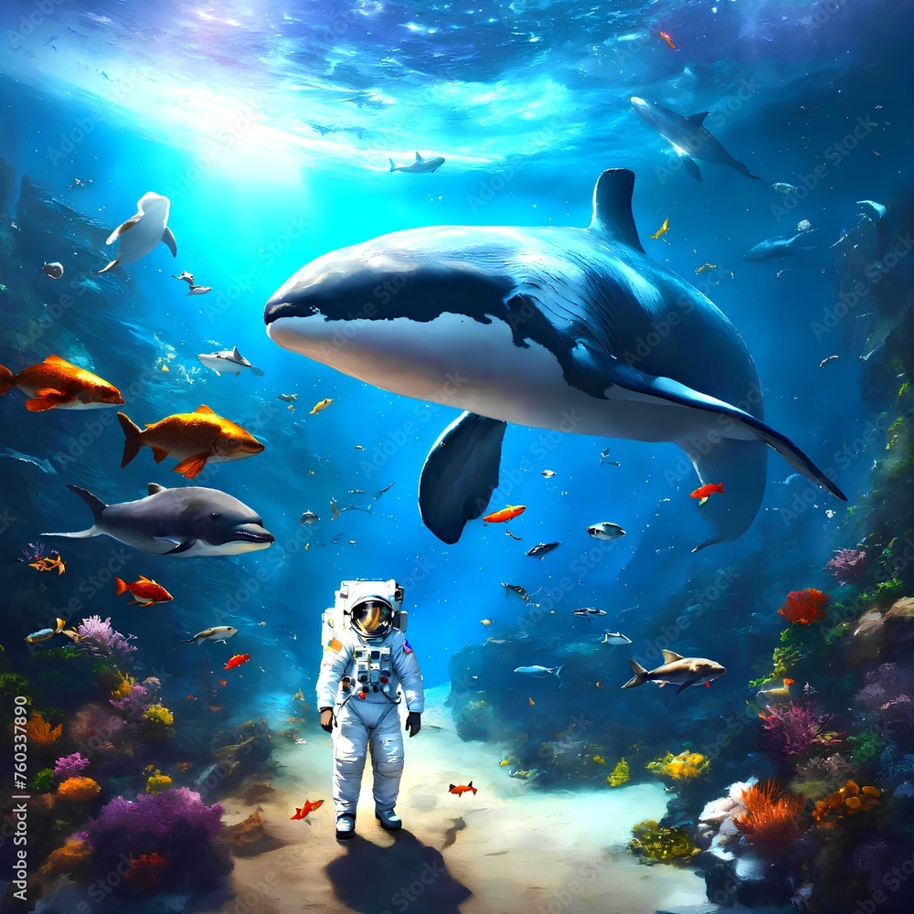 Fototapeta premium school of fishes