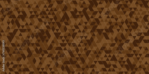 Vector geometric seamless technology brown and transparent triangle background. Abstract digital grid light pattern white Polygon Mosaic triangle Background, business and corporate background.