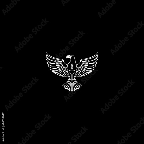 Horus design icon logo template