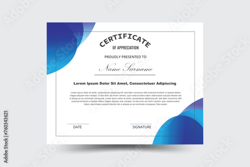 Certificate Design Of Achievement Template
