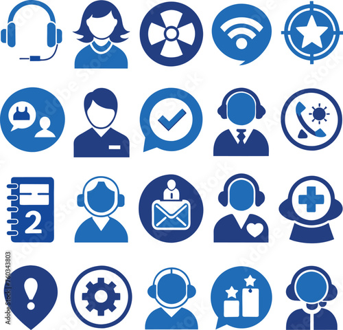 set of technical support icons © Haja