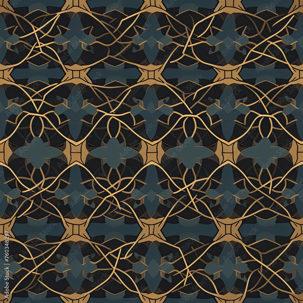 Fototapeta premium Seamless pattern in authentic Arabian style.