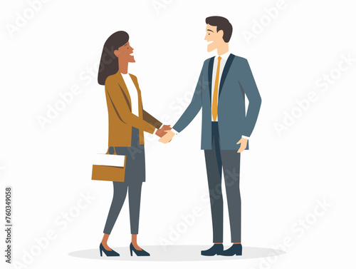  A business negotiation takes place between representatives of two companies aiming to reach a mutually beneficial agreement. 