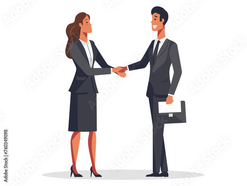  A business negotiation takes place between representatives of two companies aiming to reach a mutually beneficial agreement. 