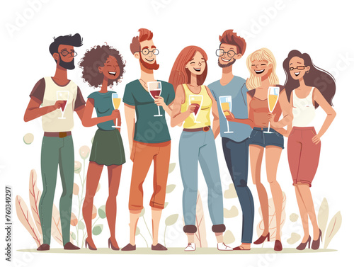  A social gathering brings together friends and family members creating a space for conversation laughter and connection. 