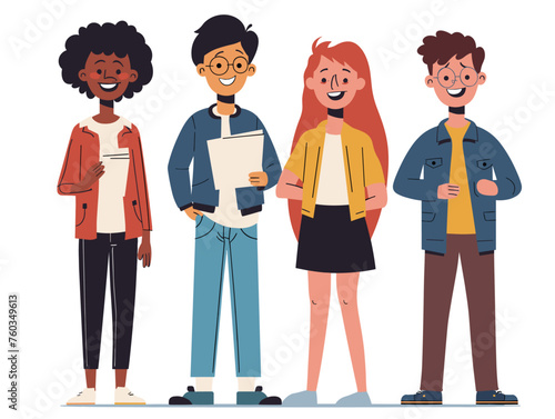  Students in a debate club work together to research and develop arguments for opposing sides of an issue fostering critical thinking and understanding diverse perspectives. 