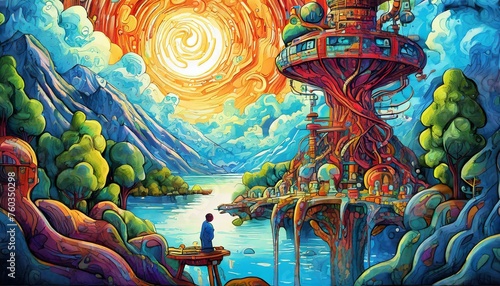 Wallpaper Mural dragon on the roof Torontodigital.ca