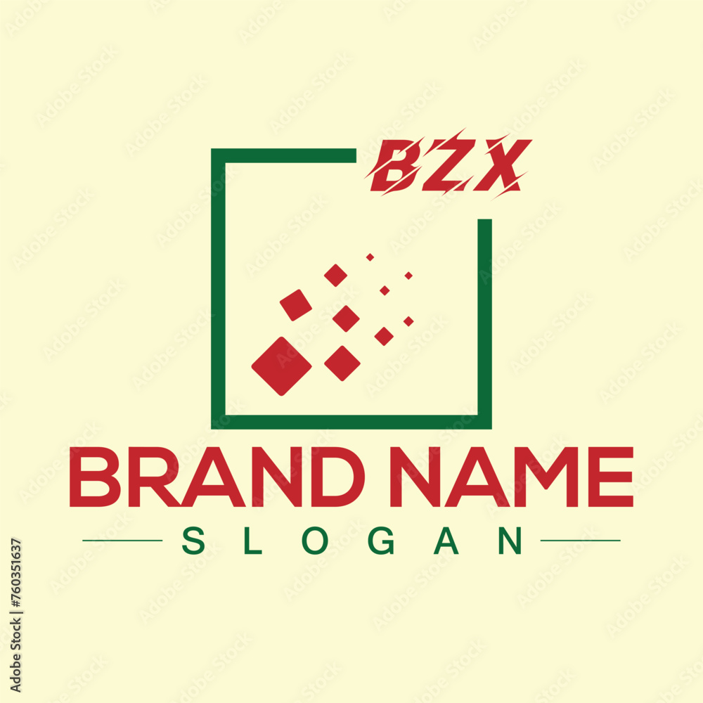 Fototapeta premium Letter BZX initial logo or monogram design