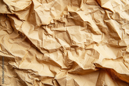 Wallpaper Mural pieces of crumpled blank brown craft paper background Torontodigital.ca