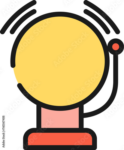 School bell line icon