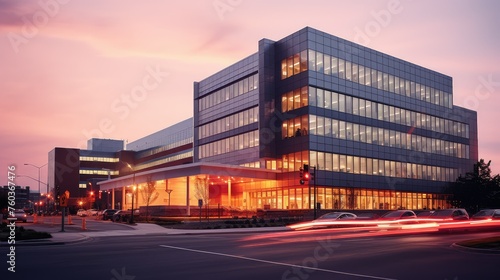healthcare ontario hospital building illustration medical facility, construction architecture, infrastructure modern healthcare ontario hospital building photo