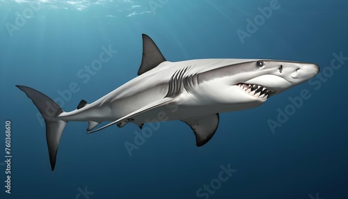 A Hammerhead Shark With A Sleek And Streamlined Bo Upscaled 4