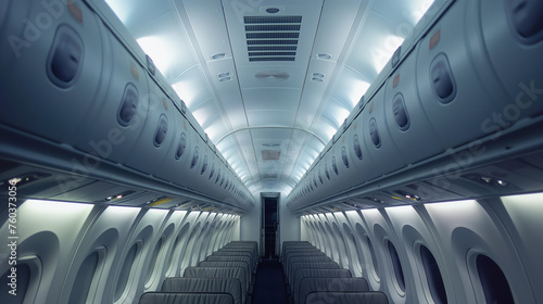 interior of passenger Airplane 