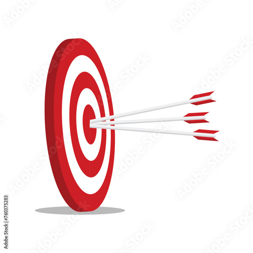 Arrow Target Board for hitting the Center Vector PNG Transparent Background