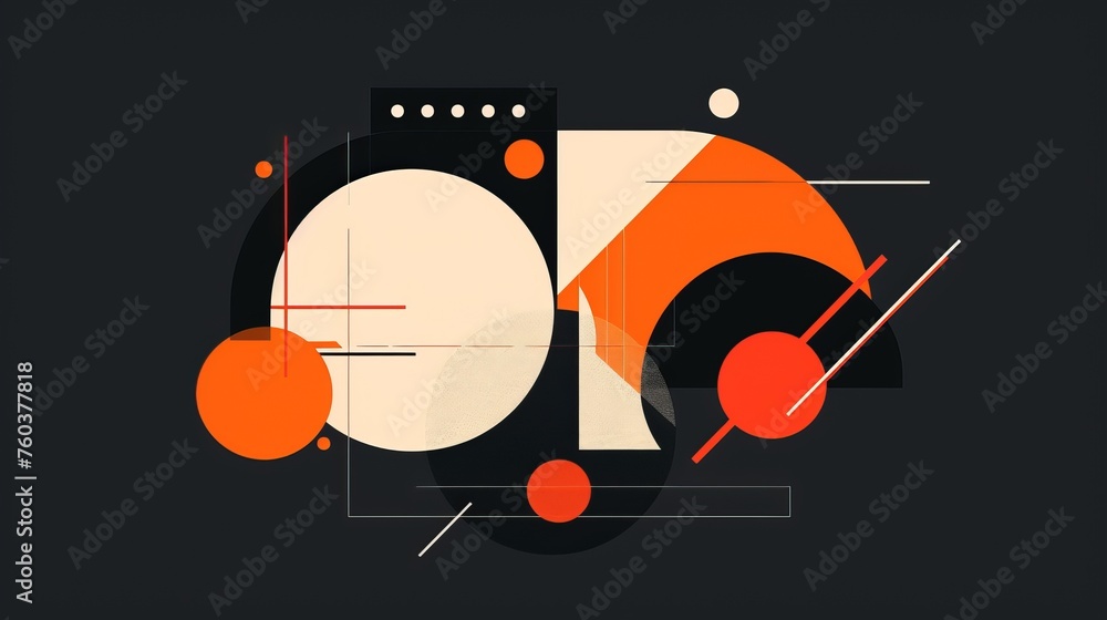 Obraz premium Minimalist 2D logo design