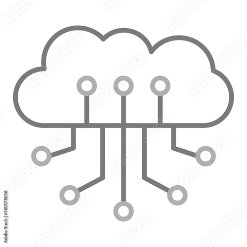 Cloud computing Icon
